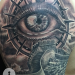 Tattoos - Great Wall and Compass Eye - 127440